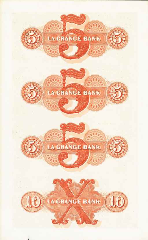 1855 La Grange Bank, Georgia Full Sheet